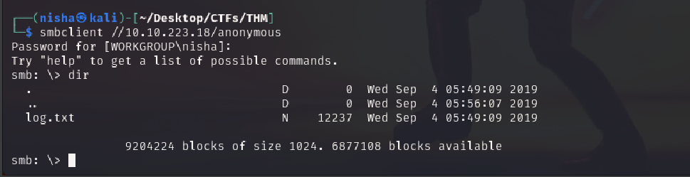 SMB Share File Listing
